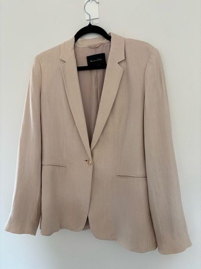 Massimo Dutti linen blend blazer