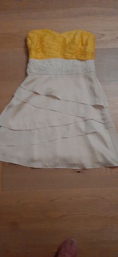 Coast Dress Size 12 -  Yellow and cream