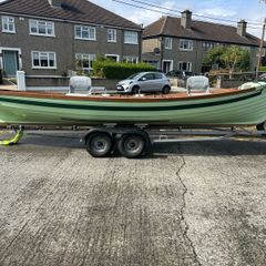 lake boat, 15hp engine and trailer