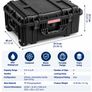 71L IP67 Waterproof Hard Protective Case with Wheels, Foam & Telescopic Handle Image 3