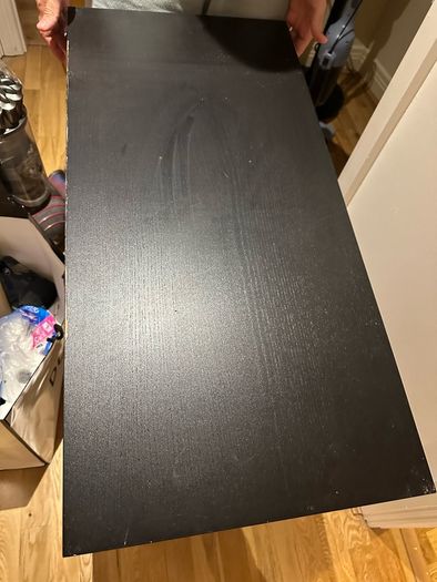 Large Malm desk with pull out slider