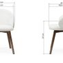 Aura Upholstered Dining Armchair Cremona Fabric & Custom Legs Image 7