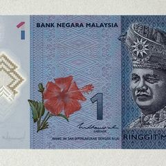 Malaysia 1 Ringgit Polymer Banknote