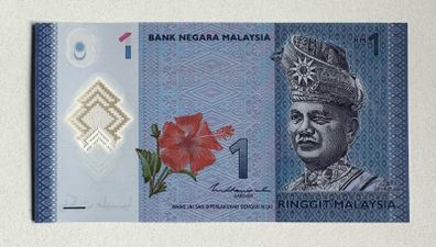 Malaysia 1 Ringgit Polymer Banknote