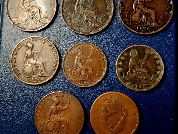 Victoria Penny & Half Penny Job Lot