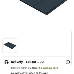 5m x 300mm Black soffit boards x 2