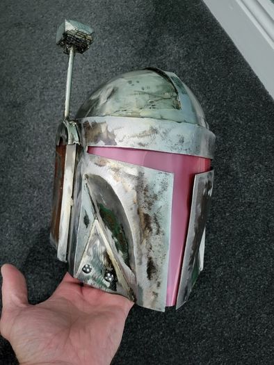 Steel Mandolorian Helmet