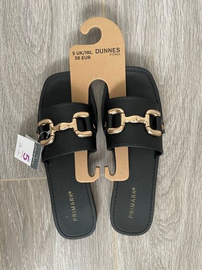 BRAND NEW Black Sandals: Size 5 & Size 6