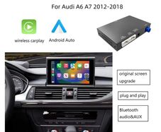 Audi A6 A7 2012-2018 Wireless CarPlay Android Auto Interface Mirror Link AirPlay Autolink Bluetooth Rear Camera