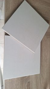 Cream square tiles