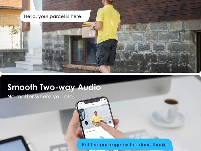 360 Degree Security Camera Outdoor, 25m Colorful Night Vision Wireless WiFi Wired CCTV Camera System,Motion Intelligent Auto Track Home PTZ Camera,Pan Tilt,1080P,2-way Audio,IP66,Siren,Support