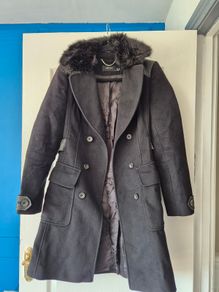 Karen Millen Women's Wool Coat Size UK 10 EU38