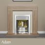 NEW SALE | Helios Brushed Steel Electric Fire with Pebble Bed Glow Effect Image 2