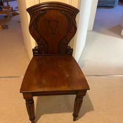 antique hall chair