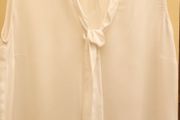 Size 14 Ladies Cream Sleeveless Top