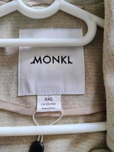 Monkl ladies jacket new with tags in excellent condition see last three photos for exact measurements FREE STANDARD POSTAGE INCLUDED