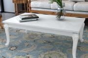 Coffee Table 115x65x42 cm High Gloss White