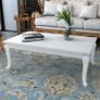Coffee Table 115x65x42 cm High Gloss White Image 5