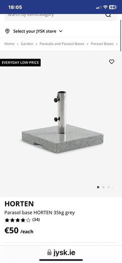 Parasol and Base