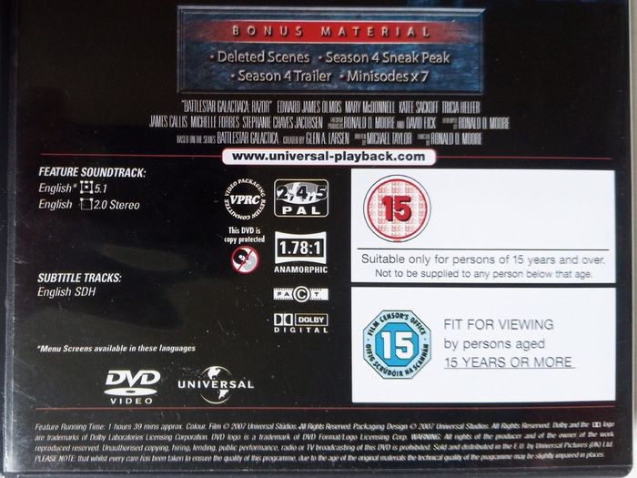 Battlestar Galactica: Razor (2007) [1xDVD TV Boxset]