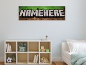 Minecraft Name printed picture for Kids room personalised minecrafter wall decor