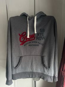 Tommy Hilfiger grey Hudson River high quality men's hoodie size XL Postage included