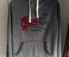 Tommy Hilfiger grey Hudson River high quality men's hoodie size XL Postage included