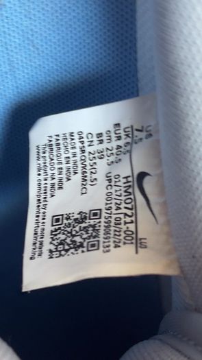 Nike Air Force 1 07 Next Nature Wolf Grey University Blue UK 6.5 EU 40.5 Box Included