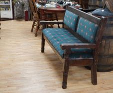 Vintage Irish Pub Bench 5ft Pine