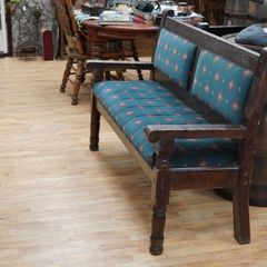 Vintage Irish Pub Bench 5ft Pine