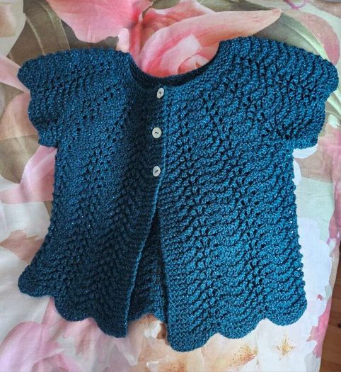 Girls Hand Made Bolero 7-8 Years