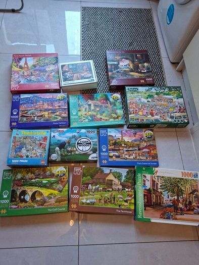 jigsaws 1000 and 500 pieces