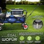 Handcart with Roof Folding Garden Trolley | Transport Trolley with Solid Rubber Tyres + Brake + Carry Bag Image 2