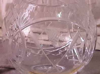 Nice crystal bowl,  golfing related