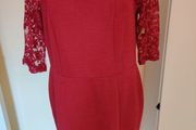 Brand new Moda at George raspberry knee length lace dress size UK16 EU44 Postage included
