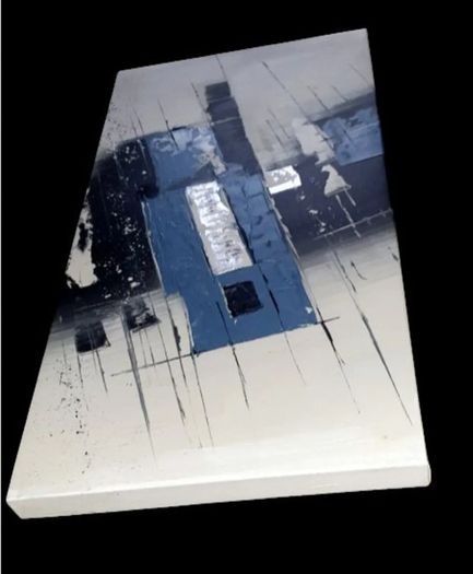 Ex-Harrods Modern Abstract Canvas Painting