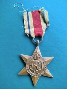 Original WW11 Africa Star Medal and Ribbon