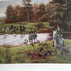 Henry Mc Grane Print of South County Dublin Hunt at Manorkilbride Unframed