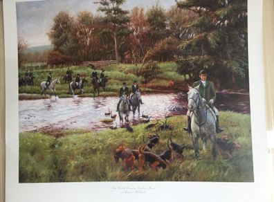 Henry Mc Grane Print of South County Dublin Hunt at Manorkilbride Unframed