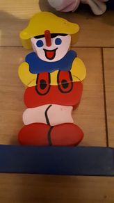 Pinocchio wooden jigsaw figure