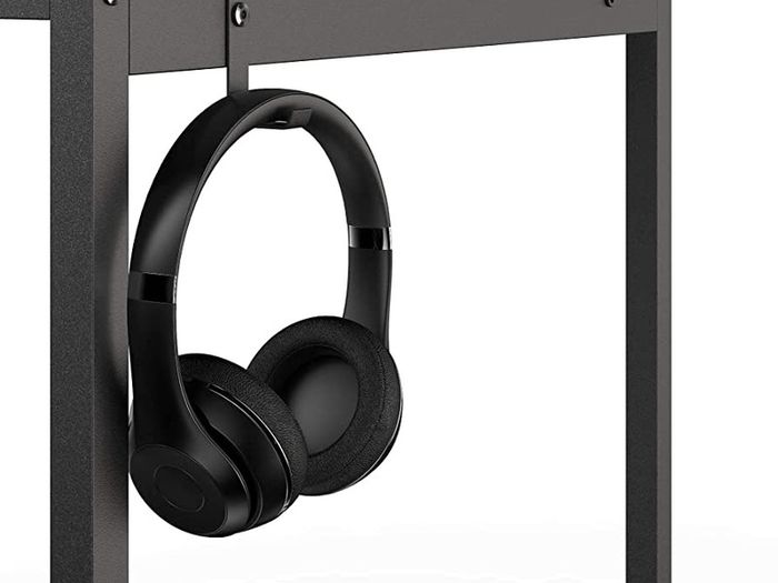 Writing Computer Desk,Office Work Desk for student and worker,Laptop Table with Storage Bag and Headphone Hook,Modern Simple Style Desks for Bedroom,Home, Office 100x50x75cm (FREE POSTAGE)