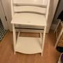 Stokke Tripp trapp high chair in white wood  with accessories in great condition Image 6