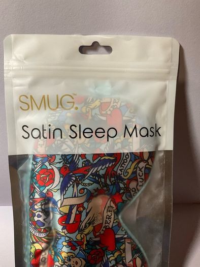 SMUG satin tattoo satin eye mask new in packaging