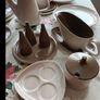 large twin tone Poole pottery set Image 4