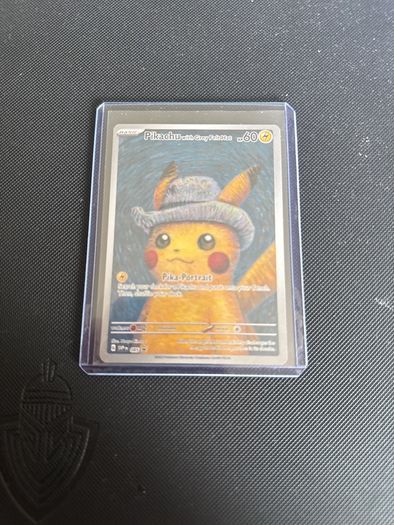 Pikachu with grey felt hat