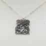 Irish Sterling Silver Necklace with Pendant Image 2