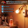 BC to ES Lamp Base Adaptor, Bayonet to Edison Screw Adapter, 0 250V, 120 Heat Resistant, Lamp Socket Converter for LED, CFL Bulbs Image 4