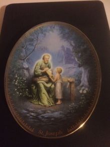 Saint Joseph Ltd edition plate free postage