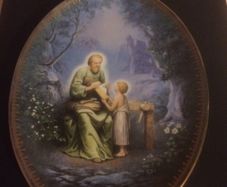 Saint Joseph Ltd edition plate free postage