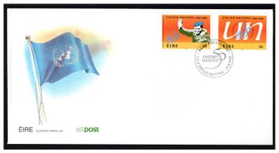 1995 Ireland 50th Anniversary of United Nations Commemorative Stamps An Post First Day Cover (FDC)
